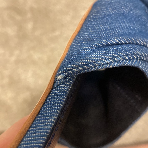 Tory Burch Annabelle bow denim slides. Size 5. - Picture 10 of 13